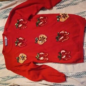 Vintage Sequin Apple Sweater